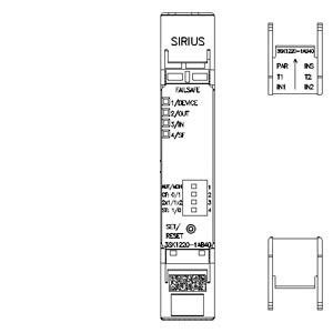 Relè di sicurezza DC 24 V 3SK1 3SK1220-1AB40 Morsetto a vite per estensione ingresso