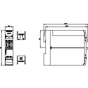 3SK2 22 Unità di base del relè di sicurezza a larghezza di 5 mm con interfaccia PROFINET e terminale a vite