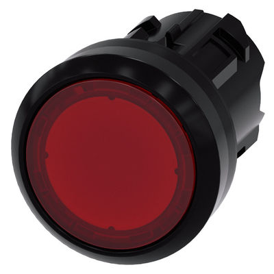 Buttone rosso piatto illuminato 3SU1001-0AB20-0AA0 SIRIUS ACT Pushbutton Materiale plastico