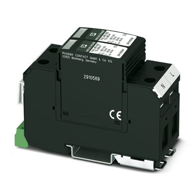 240V AC L-PE / N-PE Protezione da sovratensioni per 2 poli VAL-MS-EE-T2-2 0-385-FM Design durevole