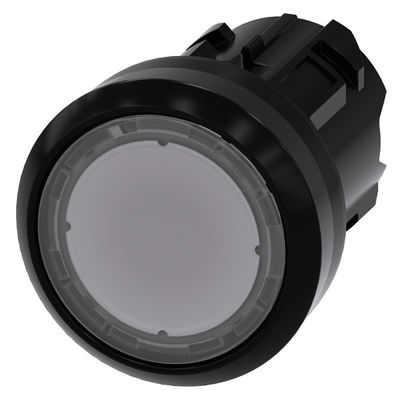 3SU1001-0AB70-0AA0 SIRIUS ACT Pushbutton con pulsante piatto illuminato in plastica trasparente