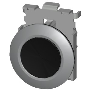 PLC 3SU1060-0JA10-0AA0 Metallo Matt Non illuminato Flat Button e Bezel Montaggio intagliato Nero Pushbutton SIRIUS ACT