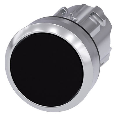 PLC 3SU1050-0AB10-0AA0 Metallo lucido non illuminato pulsante piatto nero Sirius ACT pulsante