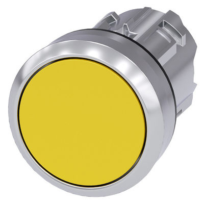 PLC 3SU1050-0AB30-0AA0 Tasto piatto non illuminato e lucido in metallo Giallo Tasto SIRIUS ACT