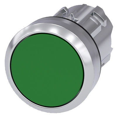 Buttone piatto verde non illuminato PLC 3SU1050-0AB40-0AA0 Buttone metallico lucido SIRIUS ACT