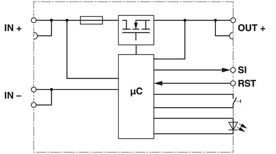 1 Polo 1135753 PTCB E1 24DC/1-4A SI-R Interruttore di apparecchiature elettroniche con 24V DC