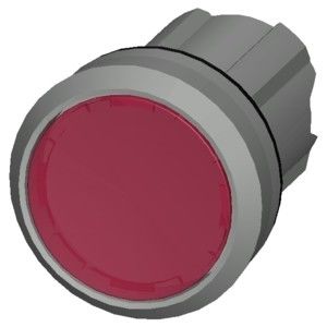Buttone piatto rosso metallico illuminato 3SU1051-0AB20-0AA0 per il pulsante SIRIUS ACT