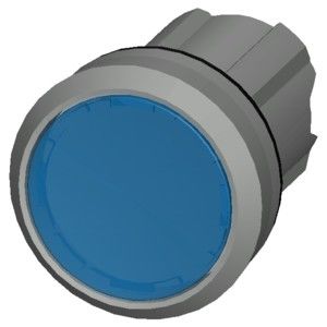 PLC 3SU1051-0AB50-0AA0 Metallo lucido illuminato pulsante piatto blu SIRIUS ACT pulsante