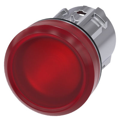 PLC 3SU1051-6AA20-0AA0 Lente liscia lucida metallica Rossa SIRIUS ACT Pilot Light per il controllo