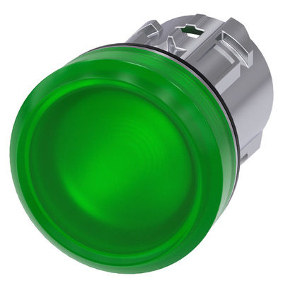 3SU1051-6AA40-0AA0 Lente liscia lucida di metallo verde SIRIUS ACT Pilot Light per il funzionamento
