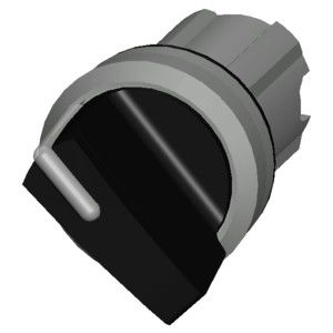 3SU1052-2BF10-0AA0 Maniglia corta lucida in metallo 2 posizioni mantenuto Nero Sirius ACT Selector Switch