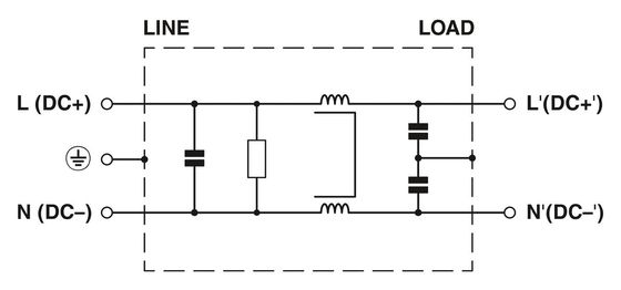 230AC filtro EMC FIL-WM-1S-1N-6A-50 Hz 60 Hz tensione nominale frequenza centrale nominale