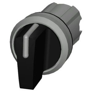 3SU1052-2BM10-0AA0 SIRIUS ACT Selector Switch Metal Brillante maniglia corta 3 posizioni Nero