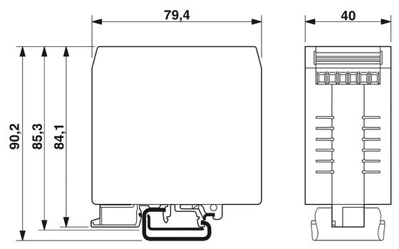2783082 NEF 1-6 Filtro EMC con frequenza centrale nominale di 240V CA L-N 50Hz 60Hz