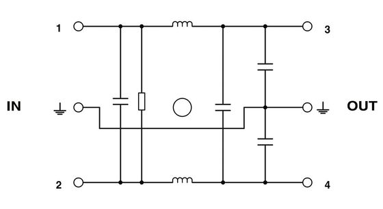 2783082 NEF 1-6 Filtro EMC con frequenza centrale nominale di 240V CA L-N 50Hz 60Hz