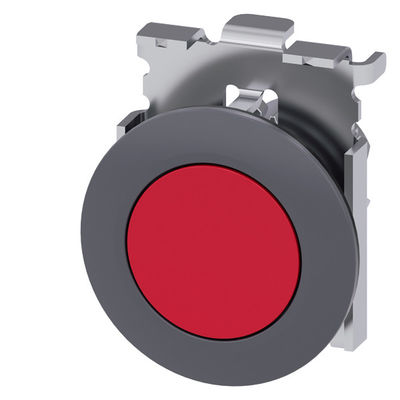 3SU1060-0JB20-0AA0 Metallo Matt Pushbutton Non illuminato Montaggio intagliato Rosso SIRIUS ACT