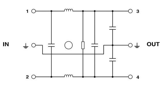 NEF 1-1 Filtro EMC con 240 V AC L-N 50 Hz 60 Hz Vettazione nominale Performance ottimale