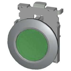 Verde SIRIUS ACT Pushbutton Metallo Matt Accesi Flat Button And Bezel Montaggio Infisso