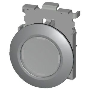 Metallo Matt illuminato Flat Button And Bezel Clear SIRIUS ACT Pushbutton Montaggio in profondità