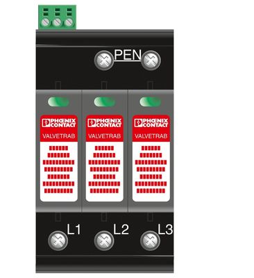 VAL-MS-T1/T2 335/12.5/3 0-FM Classe 1/2 Protezione da fulmini/surge per 5V-250V AC 4 Polo
