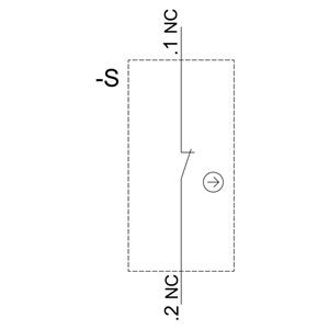 Tasto piatto non illuminato con terminale a vite PLC 3SU1100-0AB10-1CA0 Tasto momentaneo in plastica