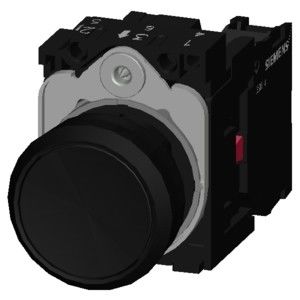 Tasto piatto non illuminato con terminale a vite PLC 3SU1100-0AB10-1CA0 Tasto momentaneo in plastica