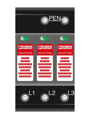 4 Polo 2800189 VAL-MS-T1/T2 335/12.5/3 0 Classe 1/2 Protezione da fulmini/surge per 380V