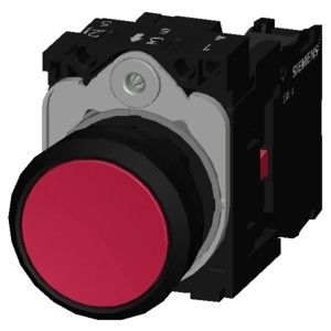 3SU1100-0AB20-1CA0 SIRIUS ACT Unità completa Pushbutton Plastic Flat Red Screw