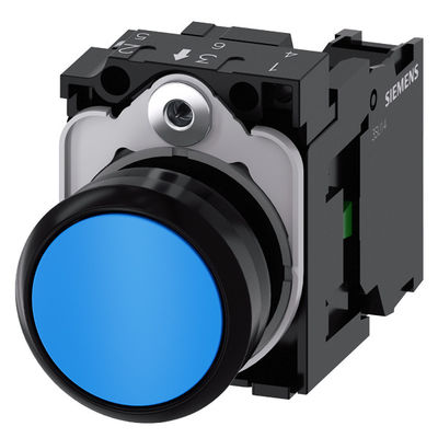 PLC 3SU1100-0AB50-1BA0 Pulsante momentaneo blu piatto non illuminato con terminale a vite