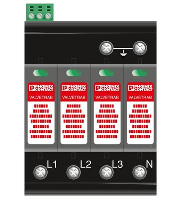 2800644 VAL-MS-T1/T2 335/12.5/4 0-FM Classe 1/2 Protezione da fulmini/surge con 2 poli