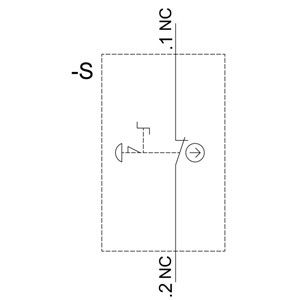SIRIUS ACT Unità completa di arresto di emergenza Pushbutton Twist per rilasciare PLC 3SU1100-1HB20-1CF0