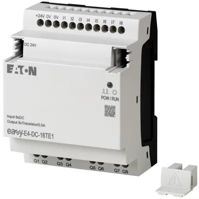 Input di temperatura Easy-E4-DC-4PE1 4AI con risoluzione a 12 bit e terminali a vite