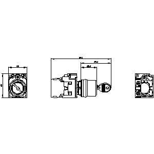 PLC 3SU1100-4BF11-1BA0 2 Posizioni mantenute RONIS Interruttore in plastica per SIRIUS ACT