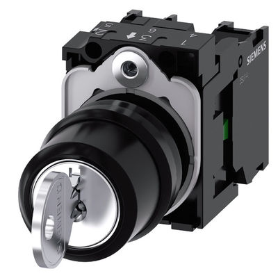 3SU1100-4BL11-1NA0 RONIS Plastic SIRIUS ACT Unità completa con interruttore chiave a 3 posizioni