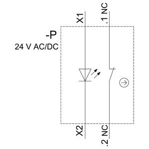 PLC 3SU1102-0AB20-1CA0 SIRIUS ACT Pushbutton Plastico illuminato rosso terminale a vite momentanee