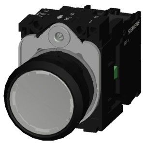 PLC 3SU1102-0AB60-1BA0 SIRIUS ACT unità completa pulsante 1NO terminale a vite bianca