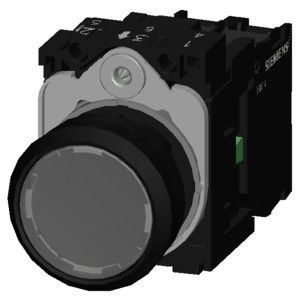 3SU1102-0AB70-1BA0 SIRIUS ACT Pulsante completo per pulsante piatto illuminato in plastica