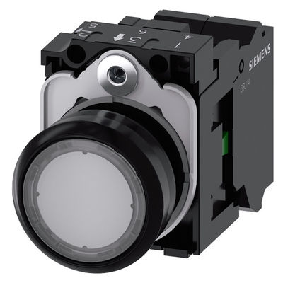 3SU1102-0AB70-3BA0 Pulsante piatto illuminato in plastica