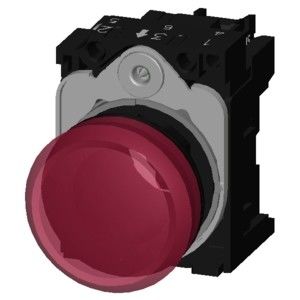 24V luce pilota in plastica per lenti lisce e lenti a flusso