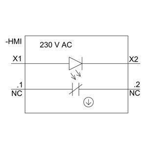 PLC 3SU1106-0AB20-1CA0 SIRIUS ACT Unità completa pulsante di plastica illuminato momentaneo