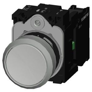 Metal Shiny 3SU1150-0AB60-1BA0 Tasto piatto Tasto momentaneo