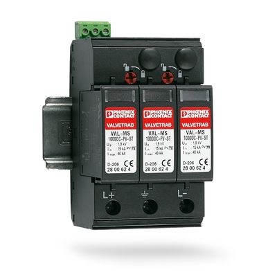 2801161 VAL-MS-T1/T2 1000DC-PV/2 V-FM Classe 1/2 Protezione da fulmini/surge per 3 poli