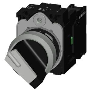 Interruttore di selezione non illuminato a due posizioni per SIRIUS ACT 3SU1150-2BF60-1BA0