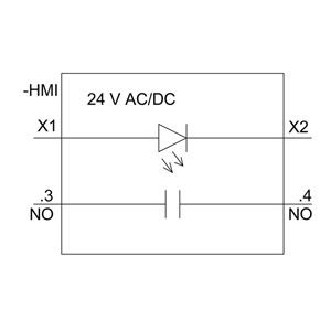 3SU1152-0AB50-1BA0 Metallo lucido illuminato Flat Button Blu Momentario SIRIUS ACT Unità completa