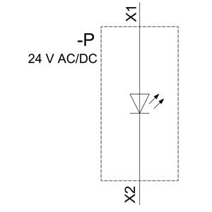Lenti lisce 24V AC/DC Metallo lucente illuminato luce pilota per SIRIUS ACT unità completa