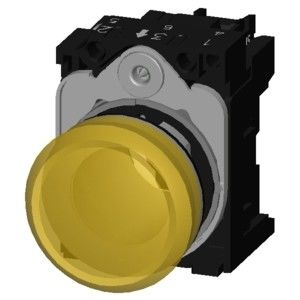 Lenti lisce 24V AC/DC Metallo lucente illuminato luce pilota per SIRIUS ACT unità completa
