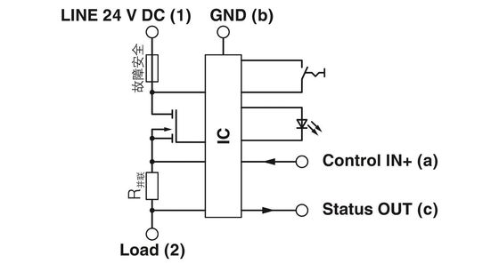 24 V DC 5 poli Numero di interruttore di circuito di apparecchiature elettroniche CB E1 2800926 24DC/6A S-C P