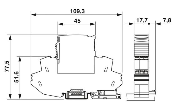 Protezione contro le sovratensioni PT-IQ-4X1-24DC-PT per sistemi PT