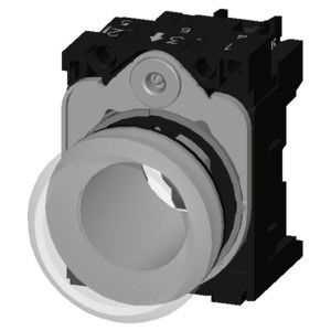Lente liscia 24V AC/DC PLC 3SU1152-6AA70-1AA0 SIRIUS ACT Metal Shiny Pilot Light