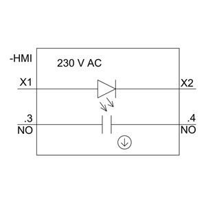 3SU1156-0AB50-1BA0 Metallo lucido illuminato pulsante piatto blu momentaneo SIRIUS ACT pulsante
